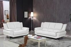 Matisse Milano Contemporary Leather Sofa Set (White) 8 Matisse Milano Contemporary Leather Sofa Set (White) -Amazon Store 51gJO2wytbL