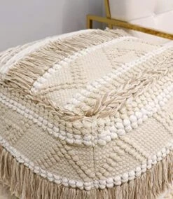Pasargad Home Grandcanyon Cotton Pattern Braided Pouf, 100% Cotton Pouf, Hand Woven- Polly Beads Stuffed Pouf- Sitting, Foot Stool- Square Poufs For Living Room- Luxury Room Decor, 17"x17"x17", Beige 8 Pasargad Home Grandcanyon Cotton Pattern Braided Pouf, 100% Cotton Pouf, Hand Woven- Polly Beads Stuffed Pouf- Sitting, Foot Stool- Square Poufs For Living Room- Luxury Room Decor, 17"x17"x17", Beige -Amazon Store 51gQzT014FL