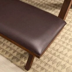 SAZAK Maddox Bench, Espresso -Amazon Store 51gRn1Ha2wL