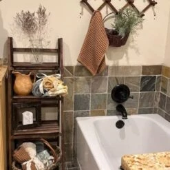 GENERIC 4-Tier Wooden Ladder Shelf - Foldable Bookcase Storage Rack - Foldable Wooden Ladder-Plant Shelf (Grey) -Amazon Store 51gT83xQ0UL