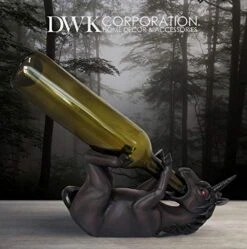 DWK Animal Decorative Table Top Wine Bottle Holder | Home Bar Decor | Wine Accessories For A Wine Bar | Kitchen Organization | Great Gifts For Her (Black Unicorn) 9 DWK Animal Decorative Table Top Wine Bottle Holder | Home Bar Decor | Wine Accessories For A Wine Bar | Kitchen Organization | Great Gifts For Her (Black Unicorn) -Amazon Store 51goOJUIbfL