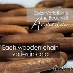 Product Elevations Acacia Wood Chain Link Decor-Modern Home Decor For Farmhouse, Book Shelves, And Racks-Rustic Coffee Table Decor (Brown) 11 Product Elevations Acacia Wood Chain Link Decor-Modern Home Decor For Farmhouse, Book Shelves, And Racks-Rustic Coffee Table Decor (Brown) -Amazon Store 51gpkXvzPNL
