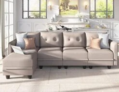 LLappuil Modular Sectional Couch With Reversible Chaise, Modern L Shaped Sofa Left/Right Corner Couch Modular Sofa With Storage Seat, Denim Blue -Amazon Store 51gqBZTgcqL. AC 1