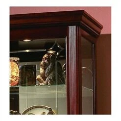 Pulaski Two Way Sliding Door Curio, 30 By 20 By 80-Inch, Victorian Cherry Finish, Brown -Amazon Store 51gx4rH7BSL