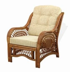 Malibu Lounge Set Of 4: 2 Natural Rattan Wicker Chairs, Loveseat With Cream Cushions And Coffee Table W/Glass Handmade, Colonial 13 Malibu Lounge Set Of 4: 2 Natural Rattan Wicker Chairs, Loveseat With Cream Cushions And Coffee Table W/Glass Handmade, Colonial -Amazon Store 51hBO7YSatL