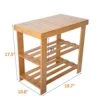 Dporticus 2-Tier Bamboo Shoe Bench Rack Shoe Storage Organizer Seat Entryway Hallway Furniture 19.7" X 10.6" X 17.5" (L X W X H) For Small Apartments 1 Dporticus 2-Tier Bamboo Shoe Bench Rack Shoe Storage Organizer Seat Entryway Hallway Furniture 19.7" X 10.6" X 17.5" (L X W X H) For Small Apartments -Amazon Store 51hEPJBlKPL