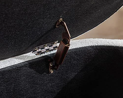 DM Furniture DM-Furniture Storage Ottoman Bench Upholstered Fabric Storage Bench End Of Bed Stool With Safety Hinge For Bedroom, Living Room, Entryway (44.5-inch, White) (TN2436) 9 DM Furniture DM-Furniture Storage Ottoman Bench Upholstered Fabric Storage Bench End Of Bed Stool With Safety Hinge For Bedroom, Living Room, Entryway (44.5-inch, White) (TN2436) - Image 7