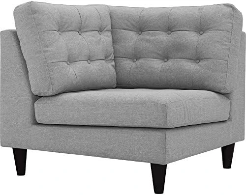 Modway Empress Mid-Century Modern Upholstered Fabric Side Armless Lounge Accent Chair Azure 8 Modway Empress Mid-Century Modern Upholstered Fabric Side Armless Lounge Accent Chair Azure - Image 6