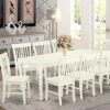 East West Furniture DONO9-LWH-W Dining Set, 9 Pieces -Amazon Store 51heNHKi2eL