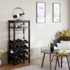 Bamboo Wine Rack, Wine Rack Freestanding Floor With Glass Holder Rack, Tabletop & 16 Bottles Holder, Wine Display Storage Stand For Kitchen, Office, Bar -Amazon Store 51hfZUYYyjL