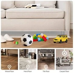 LUCBEI Cuttable PVC Under Couch Blocker, Self-Adhesive Gap Bumper Under Sofa,Toy Blockers For Pets,Stop Things From Going Under Sofa Bed And Other Furniture (Color : A-Black, Size : 3PCS) -Amazon Store 51hpNTFA9oL