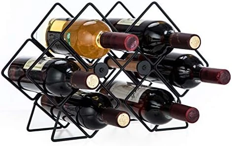 Home Zone Living Wine Rack For Countertop - Holds Up To 8 Bottles 8 Home Zone Living Wine Rack For Countertop - Holds Up To 8 Bottles - Image 6