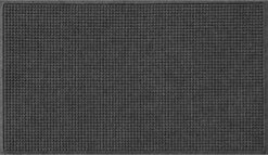 Bungalow Flooring Waterhog Door Mat, 2' X 3' Made In USA, Durable And Decorative Floor Covering, Skid Resistant, Indoor/Outdoor, Water-Trapping, Squares Collection, Bluestone -Amazon Store 51i9qbly1PL. AC 2