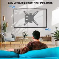 MOUNTUP Full Motion TV Wall Mount For Most 26-50 Inch TVs, Max VESA 300x300mm Wall Mount TV Bracket With Swivel Tilting Extension Level Adjustment For LED LCD Flat Curved TVs MU0018 12 MOUNTUP Full Motion TV Wall Mount For Most 26-50 Inch TVs, Max VESA 300x300mm Wall Mount TV Bracket With Swivel Tilting Extension Level Adjustment For LED LCD Flat Curved TVs MU0018 -Amazon Store 51iGmTZ2lLL