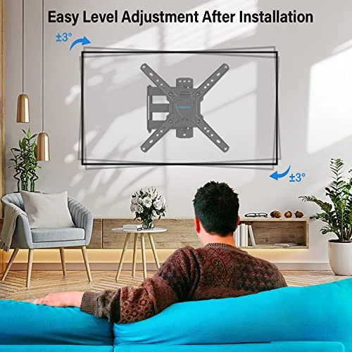 MOUNTUP Full Motion TV Wall Mount For Most 26-50 Inch TVs, Max VESA 300x300mm Wall Mount TV Bracket With Swivel Tilting Extension Level Adjustment For LED LCD Flat Curved TVs MU0018 5 MOUNTUP Full Motion TV Wall Mount For Most 26-50 Inch TVs, Max VESA 300x300mm Wall Mount TV Bracket With Swivel Tilting Extension Level Adjustment For LED LCD Flat Curved TVs MU0018 - Image 3