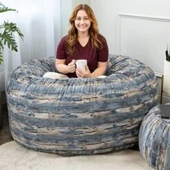 Jaxx 5 Foot Saxx Bean Bag Chair For Adults - Luxe Faux Fur, Silver Fox 26 Jaxx 5 Foot Saxx Bean Bag Chair For Adults - Luxe Faux Fur, Silver Fox -Amazon Store 51iOXJn mYL. AC