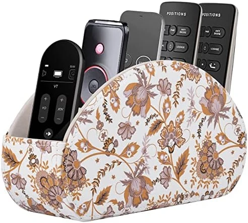 Leather Remote Control Holder With 5 Compartments TV Remote Caddy Storage Box/Tray,Desktop Organizer Store Controller,Glasses,Brush,Media Player,Pen,Space Saver For Bedside Table/Office Desk(Black) 12 Leather Remote Control Holder With 5 Compartments TV Remote Caddy Storage Box/Tray,Desktop Organizer Store Controller,Glasses,Brush,Media Player,Pen,Space Saver For Bedside Table/Office Desk(Black) - Image 10