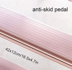 GENERIC 5 Step Ladder Aluminum Alloy Ladder Folding Ladder With Wide Anti-Slip Pedal Flower Stand Storage Rack Drying Rack Portable Step Ladder For Home And Kitchen Use Space Saving (Color : Bruin) -Amazon Store 51irkWvQJrL