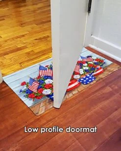 Toland Home Garden 800258 Patriotic Pansies Summer Door Mat 18x30 Inch 4th Of July Outdoor Doormat For Entryway Indoor Entrance -Amazon Store 51jDc9StyOL