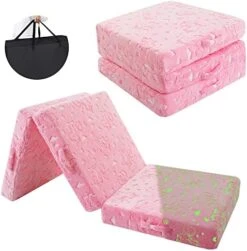 MeMoreCool Foldable Floor Mattress For Kids, Star Glow In The Dark Toddler Floor Nap Mat For Sleeping Daycare, Small Child Foldable Mattress Floor Bed, Trifold Futon Portable Tri Folding Mattress -Amazon Store 51jQd JUrbL. AC