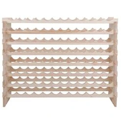 96 Bottle Modular Wine Rack Freestanding Floor Wine Holder, Stackable Wine Storage Rack Display Shelves, Solid Wood - Wobble-Free (96 Bottles) -Amazon Store 51jRfv2tiwL