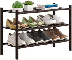 FILWH Bamboo Shoe Rack Stackable Shoe Shelf Storage Organizer For Unit Entryway Hallway And Closet Sturdy Freestanding Shoe Shelf Natural (3 Tier) 22 FILWH Bamboo Shoe Rack Stackable Shoe Shelf Storage Organizer For Unit Entryway Hallway And Closet Sturdy Freestanding Shoe Shelf Natural (3 Tier) -Amazon Store 51jrvMRrjkL. AC