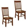 Furniture Of America Set Of 2 Castile Solid Wood Contoured Seat, Slatted Back, For Dining Room, Accent, Side Chair, Dark Oak 1 Furniture Of America Set Of 2 Castile Solid Wood Contoured Seat, Slatted Back, For Dining Room, Accent, Side Chair, Dark Oak -Amazon Store 51k4lTshriL