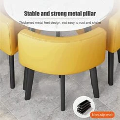 Kitchen Table And Chairs For 4, 5-Piece Compact Dining Room Table Set,DI 31/35.4INCH Faux Marble Pattern Top And 4 PU Leather Upholstered Seat, Modern Diningroom Sets For Home & Kitchen, Living Room ( 20 Kitchen Table And Chairs For 4, 5-Piece Compact Dining Room Table Set,DI 31/35.4INCH Faux Marble Pattern Top And 4 PU Leather Upholstered Seat, Modern Diningroom Sets For Home & Kitchen, Living Room ( -Amazon Store 51kDcD5DtYL