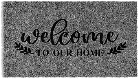 Barnyard Designs ‘Welcome To Our Home’ Doormat Welcome Mat For Outdoors, Large Front Door Entrance Mat, 30x17, Grey 12 Barnyard Designs ‘Welcome To Our Home’ Doormat Welcome Mat For Outdoors, Large Front Door Entrance Mat, 30x17, Grey - Image 10