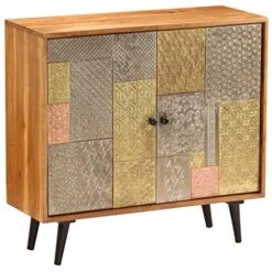 BDBHAVB Hutch For Kitchen Storage, Storage Cabinet, Sideboard, Strong And Sturdy Suitable For Kitchen, Dining Room, Living Room 31.4"x11.8"x29.5" Solid Acacia Wood