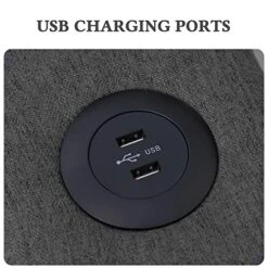 DURASPACE Futon Sofa Bed, 3 In 1 Convertible Sofa Chair Bed, Adjustable Backrest Chair, Chaise Lounge With USB Ports, Cup Holder, Side Pocket, Storage Box For Living Room (Dark Gray Linen) -Amazon Store 51kjbznOUGL