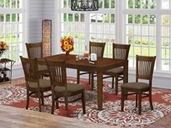 East West Furniture LYVA7-ESP-C Dining Set, 7-Piece -Amazon Store 51lc4SwIHkL. AC