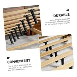 Uonlytech 4pcs Bed Support Frame Adjustable Stand Bed Support Replacement Sofa Replacement Legs Bed Frame Legs Replacement Plastic Steel Black Bed Support Legs Adjustable Bed Parts Bed Legs -Amazon Store 51lwx5koP2L