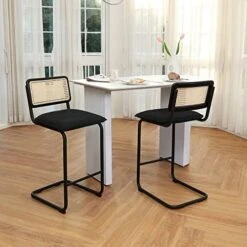 ONEVOG Island Rattan Chairs, Faux Leathe Seating Kitchen Counter Height (24 Inch) Bastool With Sturdy Frame Chrome Legs, Dining Room Home Kitchen Stools Set Of 2 (Brown) 21 ONEVOG Island Rattan Chairs, Faux Leathe Seating Kitchen Counter Height (24 Inch) Bastool With Sturdy Frame Chrome Legs, Dining Room Home Kitchen Stools Set Of 2 (Brown) -Amazon Store 51mD79sVldL. AC