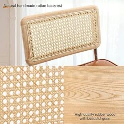 ONEVOG Island Rattan Chairs, Faux Leathe Seating Kitchen Counter Height (24 Inch) Bastool With Sturdy Frame Chrome Legs, Dining Room Home Kitchen Stools Set Of 2 (Brown) 17 ONEVOG Island Rattan Chairs, Faux Leathe Seating Kitchen Counter Height (24 Inch) Bastool With Sturdy Frame Chrome Legs, Dining Room Home Kitchen Stools Set Of 2 (Brown) -Amazon Store 51mGsZPTwAL