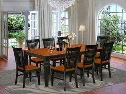 East West Furniture Dining Table Set, 9-Piece, ALGWE9-LWH-W 31 East West Furniture Dining Table Set, 9-Piece, ALGWE9-LWH-W -Amazon Store 51mIfcEYdrL. AC