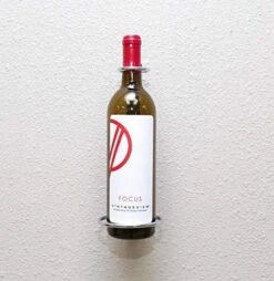 VintageView Wall Series Perch - 1 Bottle Wall Mounted Vertical Wine Bottle Rack (Satin Black) - Stylish Modern Wine Storage With Label Forward Design (Black) -Amazon Store 51mNYyoAGeL. AC