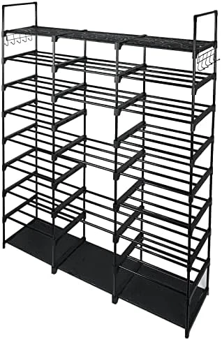 NIUBER 9 Tier Shoe Rack Sturdy Large Show Rack Heavy Duty For Entryway Shoe Shelves For Closet Shoe Rack Organizer For Entryway 10 NIUBER 9 Tier Shoe Rack Sturdy Large Show Rack Heavy Duty For Entryway Shoe Shelves For Closet Shoe Rack Organizer For Entryway - Image 8
