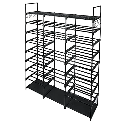 NIUBER 9 Tier Shoe Rack Sturdy Large Show Rack Heavy Duty For Entryway Shoe Shelves For Closet Shoe Rack Organizer For Entryway 3 NIUBER 9 Tier Shoe Rack Sturdy Large Show Rack Heavy Duty For Entryway Shoe Shelves For Closet Shoe Rack Organizer For Entryway