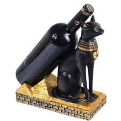 NBHUZEHUA Wine Bottle Holder Rack Egyptian Cat Statues Unique Women Men Cat Lover Birthday Christmas -Amazon Store 51mzNwJATpL