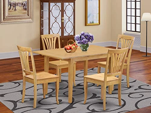 5 PcTable And Chair Set - Dining Table For Small Spaces And 4 Dining Chairs 3 5 PcTable And Chair Set - Dining Table For Small Spaces And 4 Dining Chairs