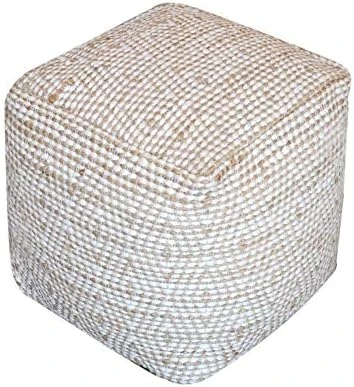 Christopher Knight Home Abella Fabric Pouf, Aqua 11 Christopher Knight Home Abella Fabric Pouf, Aqua - Image 9
