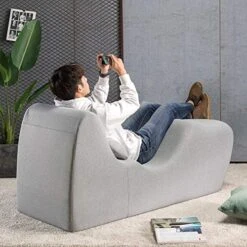 ZINUS Lotus Zero Gravity Chaise Lounger / Foam Recliner For Living Room / Ergonomic Positioning For Better Relaxation / Pillow Included / No Assembly Dark Grey 59D X 23W X 28.5H In 12 ZINUS Lotus Zero Gravity Chaise Lounger / Foam Recliner For Living Room / Ergonomic Positioning For Better Relaxation / Pillow Included / No Assembly Dark Grey 59D X 23W X 28.5H In -Amazon Store 51nPi21mIzL