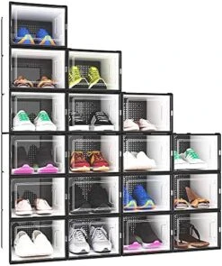 YITAHOME XL Shoe Storage Box, Set Of 12 Shoe Storage Organizers Stackable Shoe Storage Box Rack Containers Drawers - X-Large Size -Amazon Store 51nUy8gV5dS. AC
