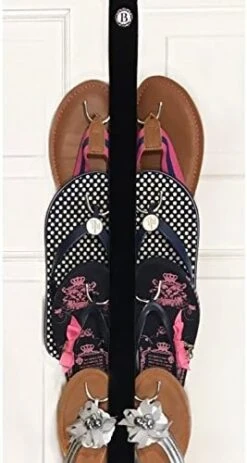 New- Flip Flop And Sandal Hanger By Boottique - Black Velvet Ribbon With Metal Hooks 13 New- Flip Flop And Sandal Hanger By Boottique - Black Velvet Ribbon With Metal Hooks -Amazon Store 51nVTJg pHL. AC