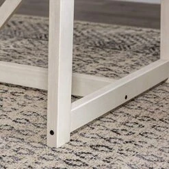 Walker Edison Modern Farmhouse Dining Table Wood Small Dining Room Table Sets Dining Chairs. 72 Inch. White And Rustic Oak 16 Walker Edison Modern Farmhouse Dining Table Wood Small Dining Room Table Sets Dining Chairs. 72 Inch. White And Rustic Oak -Amazon Store 51ngd91xYnL