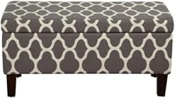 HomePop Textured Large Decorative Storage Bench, Gray And Brown, 36 X 16 X 18 Inches 22 HomePop Textured Large Decorative Storage Bench, Gray And Brown, 36 X 16 X 18 Inches -Amazon Store 51ngdvihrdL. AC 1