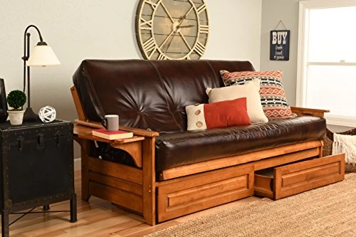 Kodiak Furniture Phoenix Futon Set With Oregon Trail Java Mattress And Storage Drawers, Full, Barbados 3 Kodiak Furniture Phoenix Futon Set With Oregon Trail Java Mattress And Storage Drawers, Full, Barbados