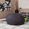 EMMA + OLIVER Oversized Solid Gray Refillable Bean Bag Chair For All Ages 1 EMMA + OLIVER Oversized Solid Gray Refillable Bean Bag Chair For All Ages -Amazon Store 51nsmmxUfnL