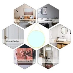 CoolXuan Round Hanging Mirror For Wall Gold 11.81” Circle Mirror With Chain Wall Mounted For Minimalist Home Decor… 18 CoolXuan Round Hanging Mirror For Wall Gold 11.81” Circle Mirror With Chain Wall Mounted For Minimalist Home Decor… -Amazon Store 51ntWy2pmAL